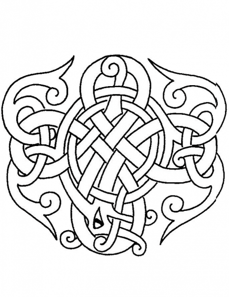 Celtic Design coloring page image