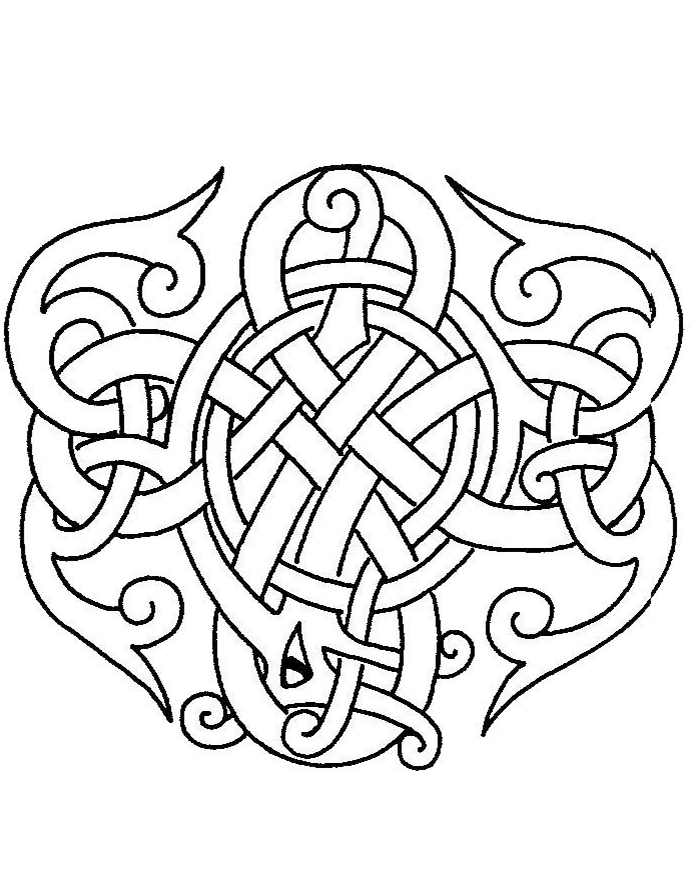 Celtic Design coloring page - ColouringPages
