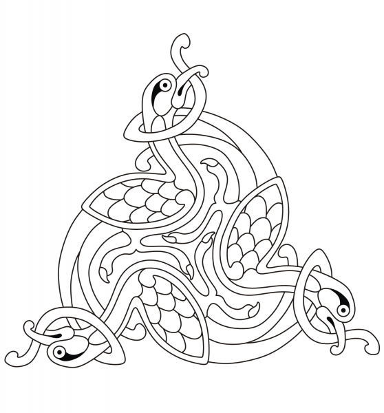 Celtic Design coloring page image