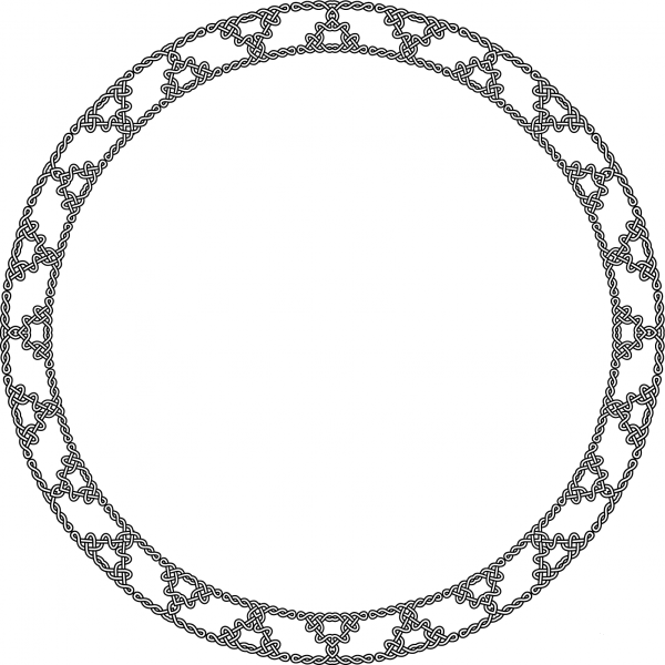 Celtic Knot Circle coloring page image