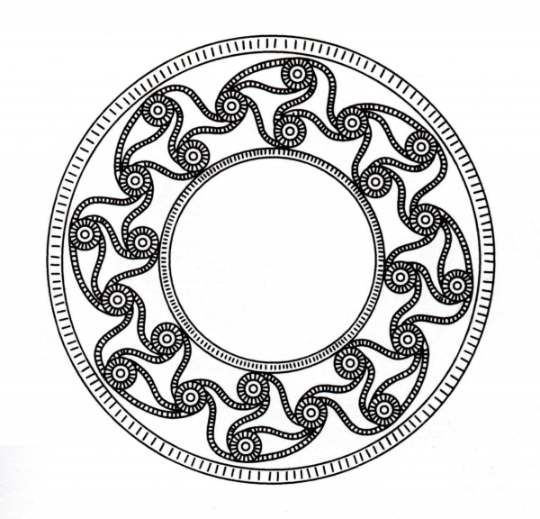 Celtic Mandala 4 coloring page image