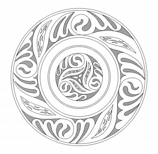 Celtic Mandala 5 coloring page image