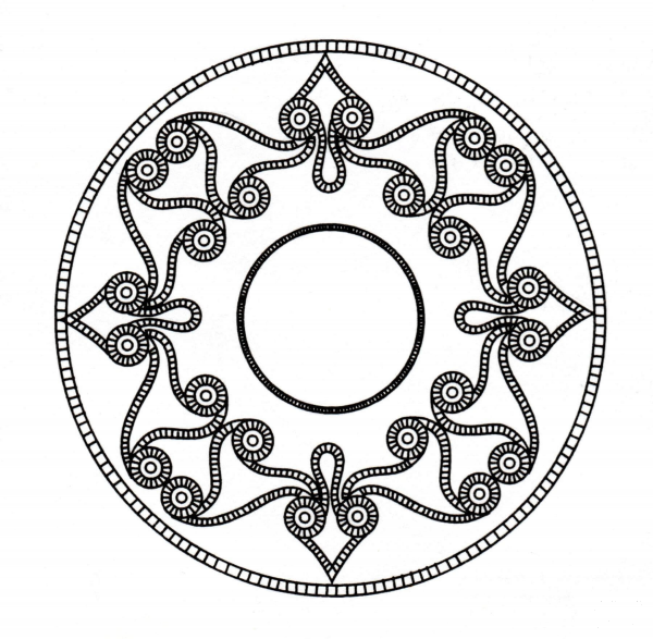 Celtic Mandala coloring page image