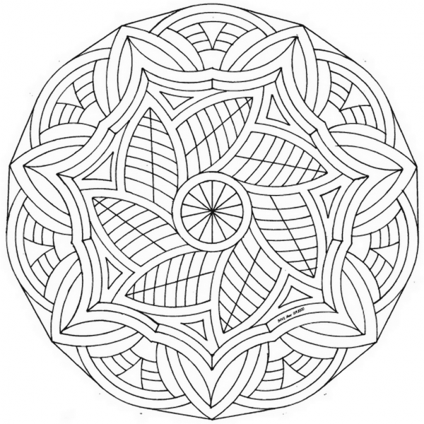 Celtic Mandala coloring page image
