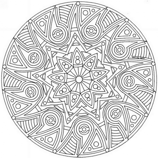 Celtic Mandala coloring page image