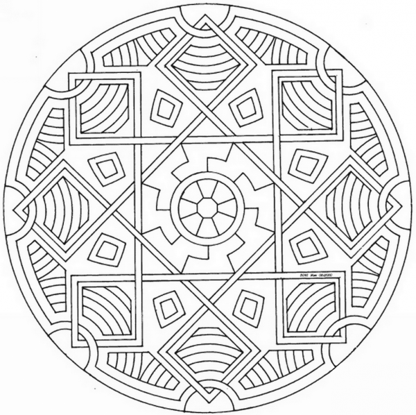 Celtic Mandala  coloring page image