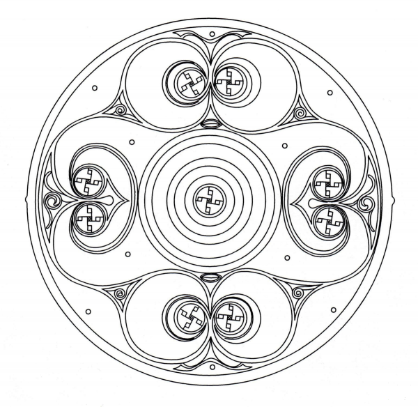 Celtic Mandala coloring page image