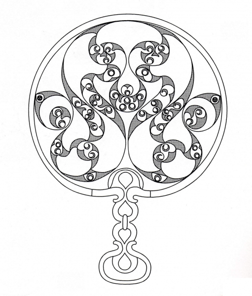 Celtic Ornament coloring page image