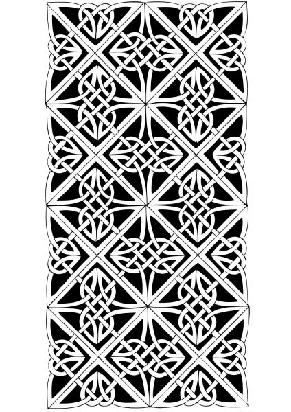 Celtic Pattern coloring page image