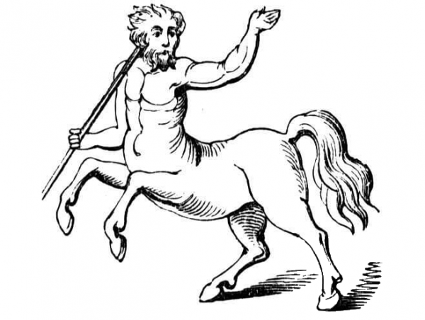 Centaur  coloring page image