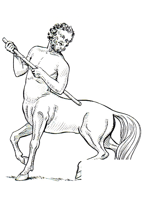 Centaur coloring page - ColouringPages