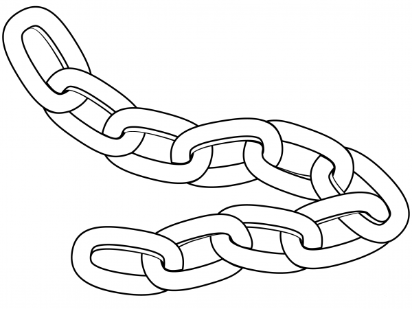 Chain coloring page image