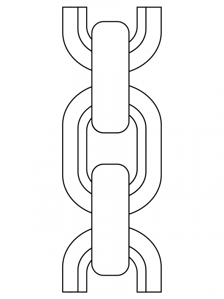 Chain coloring page image