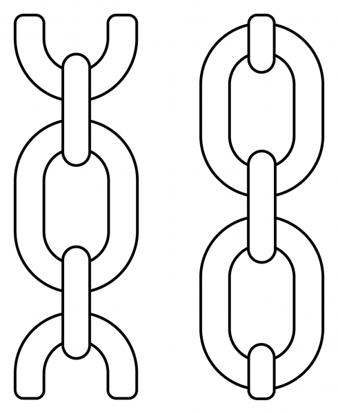 Chains Emoji coloring page image