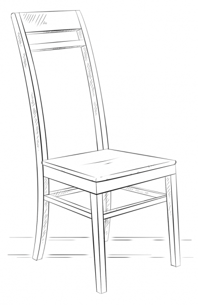 Chair coloring page image