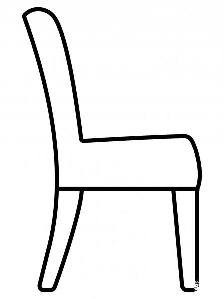 Chair Emoji coloring page image