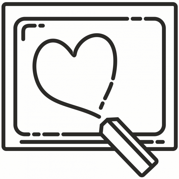 Chalk coloring page image