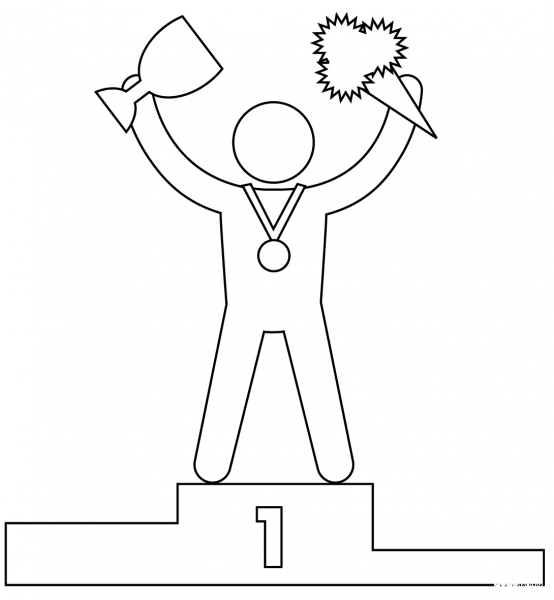 Champion coloring page image