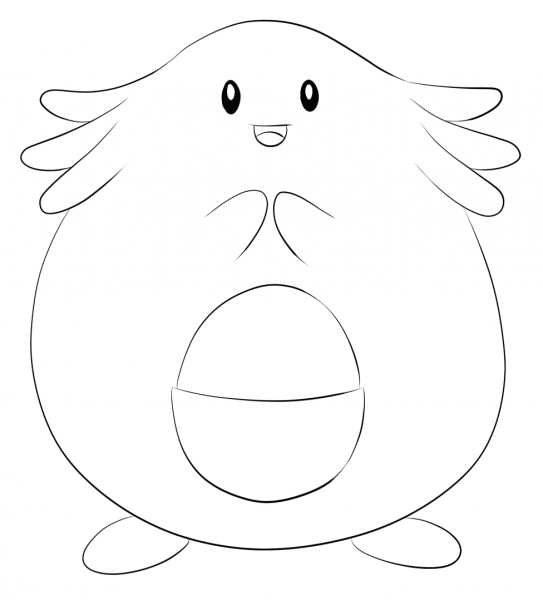 Chansey coloring page image