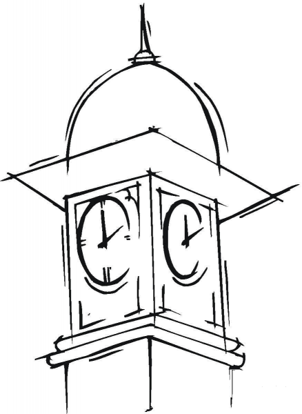 Chapel coloring page image