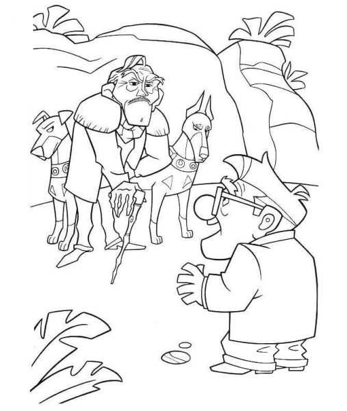 Charles F Muntz Meets Carl  coloring page image