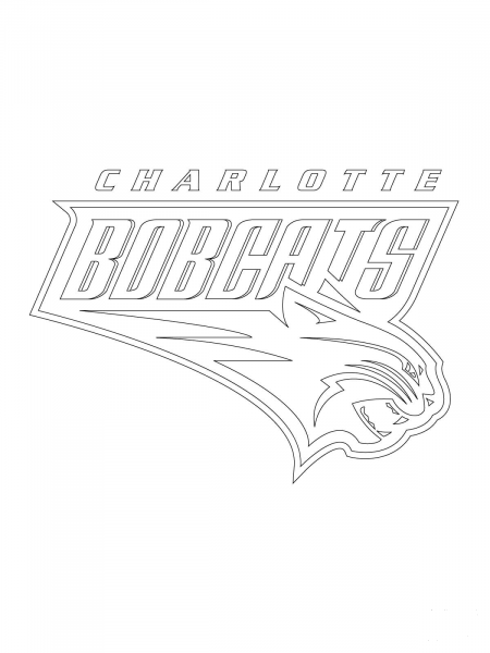 Charlotte Bobcats Logo  coloring page image