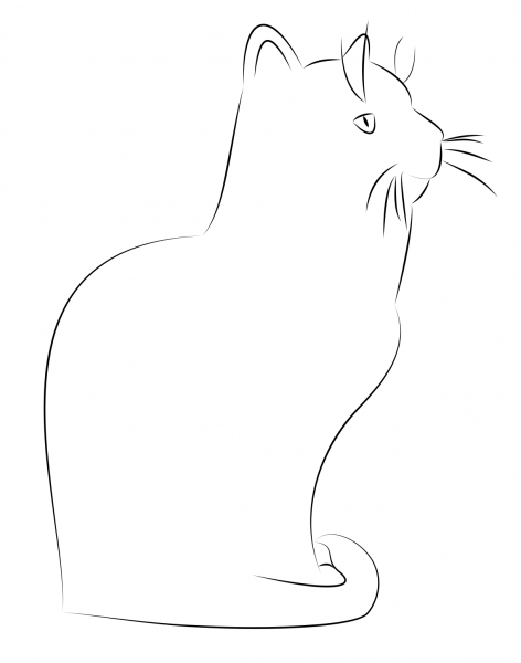 Charly the Cat coloring page image