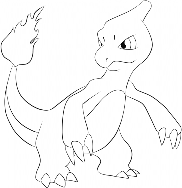Charmeleon coloring page image