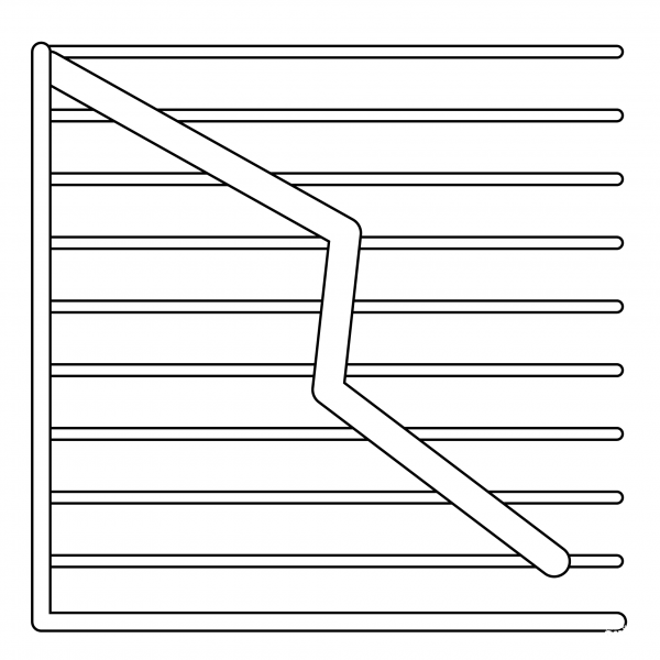 Chart Downwards Trend Emoji coloring page image