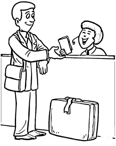 Check in  coloring page image