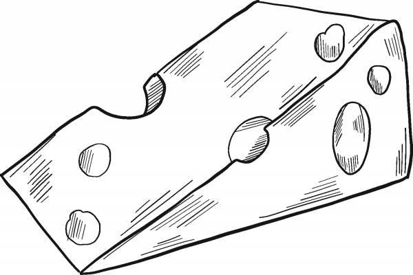 Cheese coloring page - ColouringPages