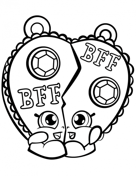 Chelsea Charm Shopkin coloring page image
