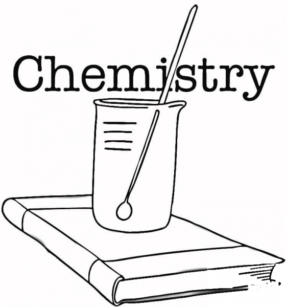 Chemistry  coloring page image