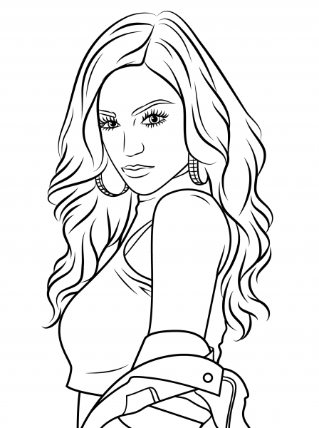 Cher Lloyd coloring page image