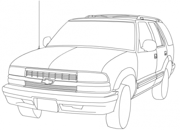 Chevrolet Blazer coloring page image