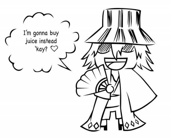 Chibi Urahara Kisuke coloring page image