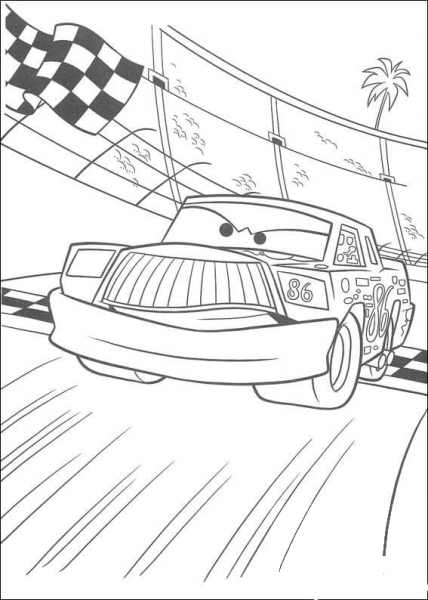 Chick Hicks coloring page image