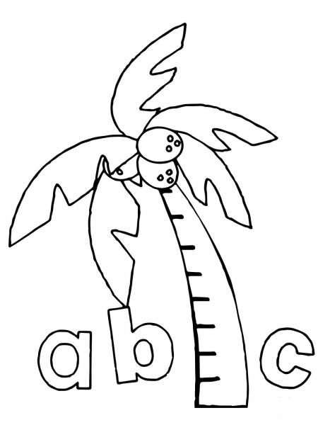 Chicka Chicka Boom Boom Abc coloring page image