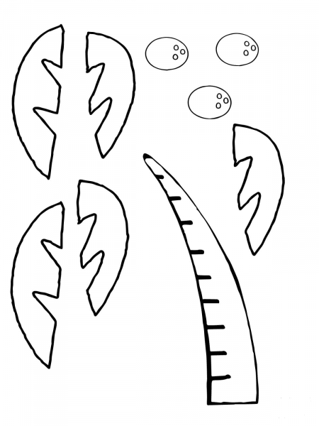 Chicka Chicka Boom Boom Cutouts coloring page image