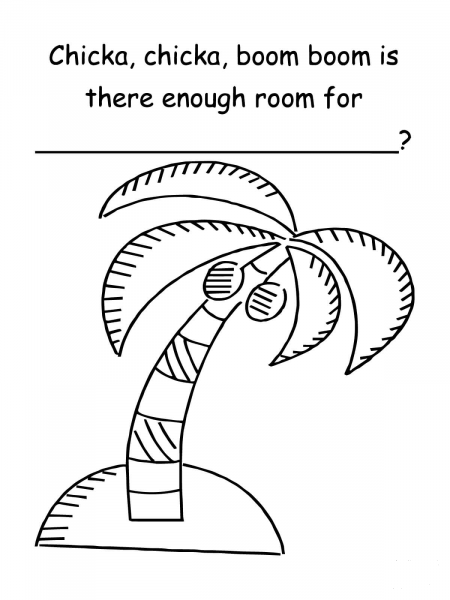 Chicka Chicka Boom Boom is There Enough Room For coloring page image