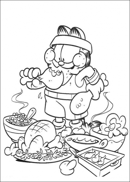 Chicken Food coloring page image