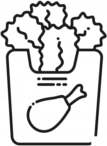 Chicken Nuggets coloring page image