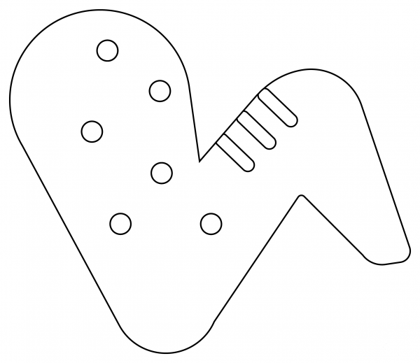 Chicken Wing coloring page image