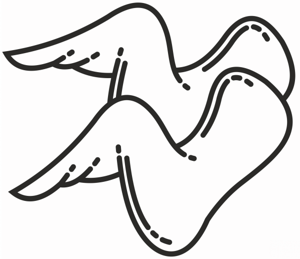 Chicken Wing coloring page image