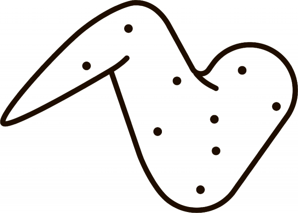 Chicken Wing coloring page image