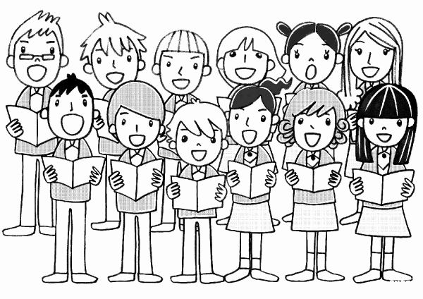 Children’s Chorus coloring page image
