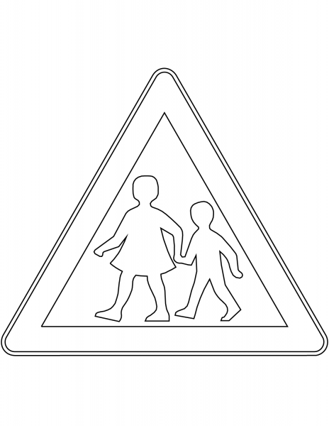 “Children” Sign in Finland coloring page image