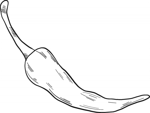 Chilli coloring page image