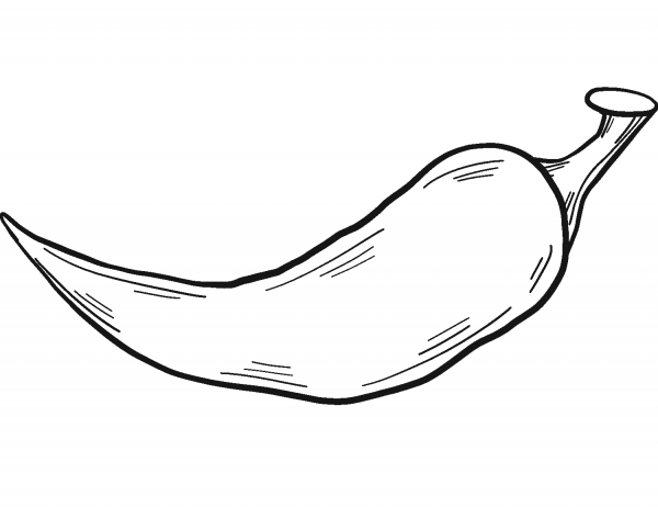 Chilli coloring page image