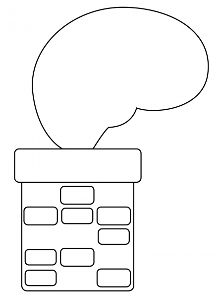 Chimney coloring page image